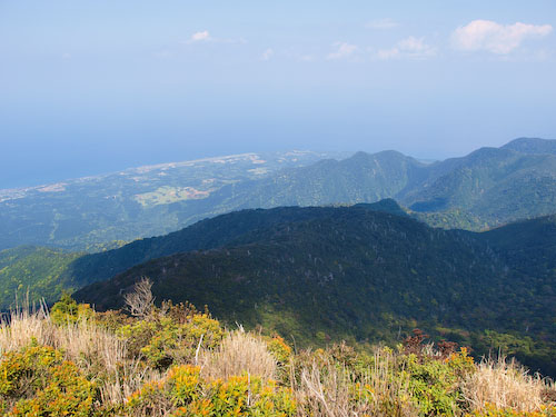愛子岳山頂の景色